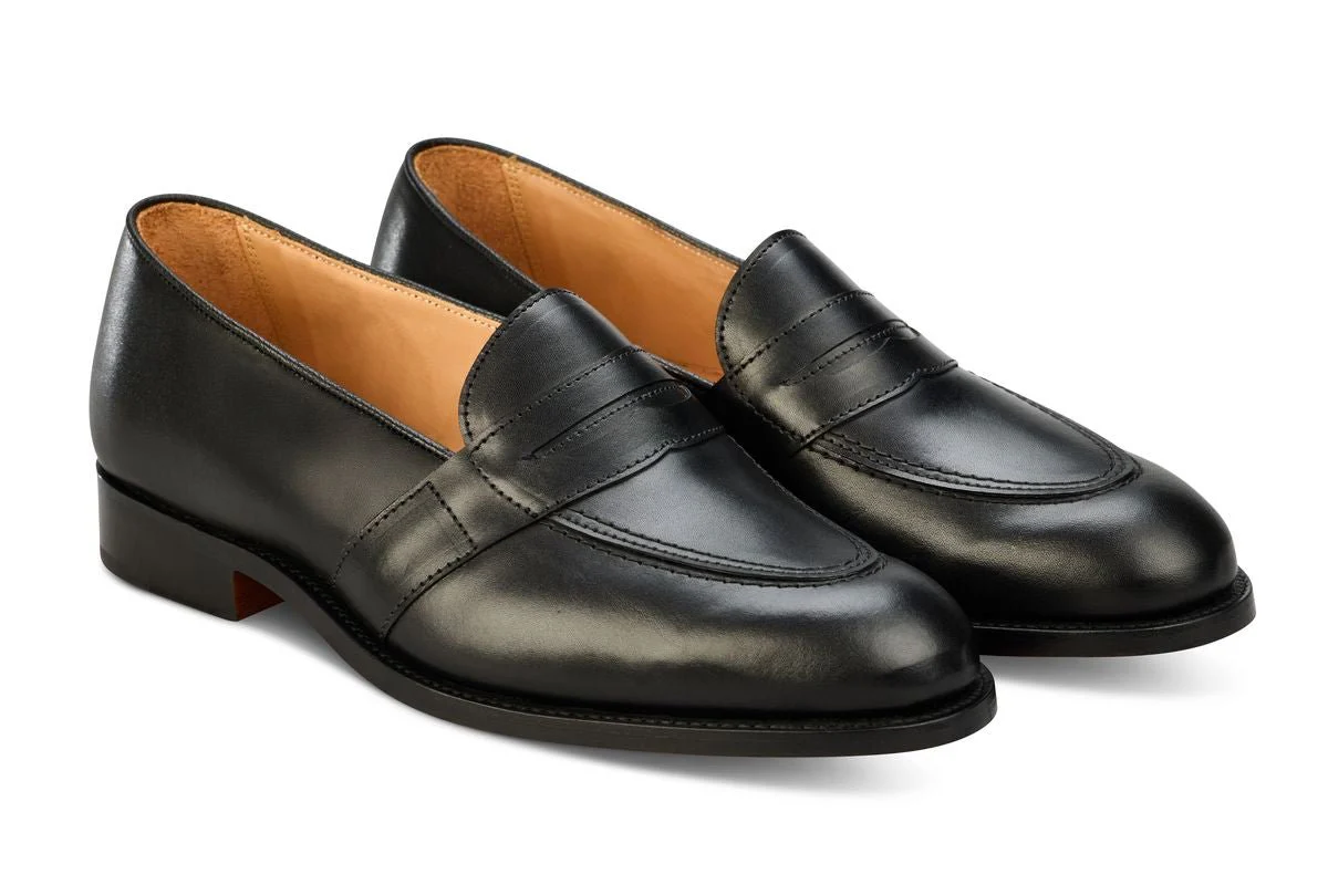 Alfred Penny Loafer - Black Calf - Image 3