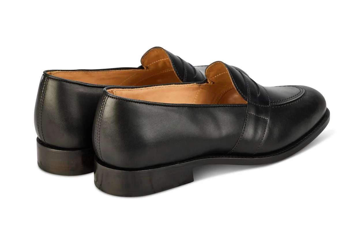 Alfred Penny Loafer - Black Calf - Image 4