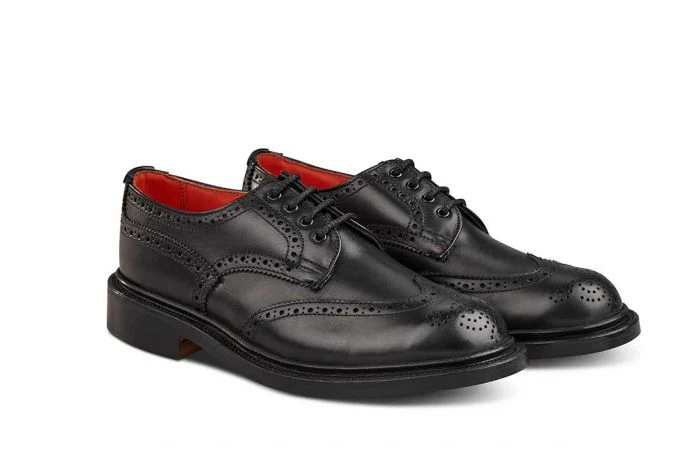 Anne Brogue Country Shoe - Black - Image 3
