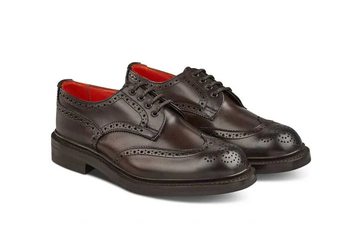 Anne Brogue Country Shoe - Espresso Burnished - Image 3