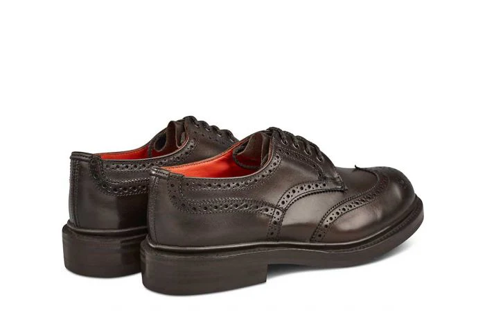 Anne Brogue Country Shoe - Espresso Burnished - Image 4