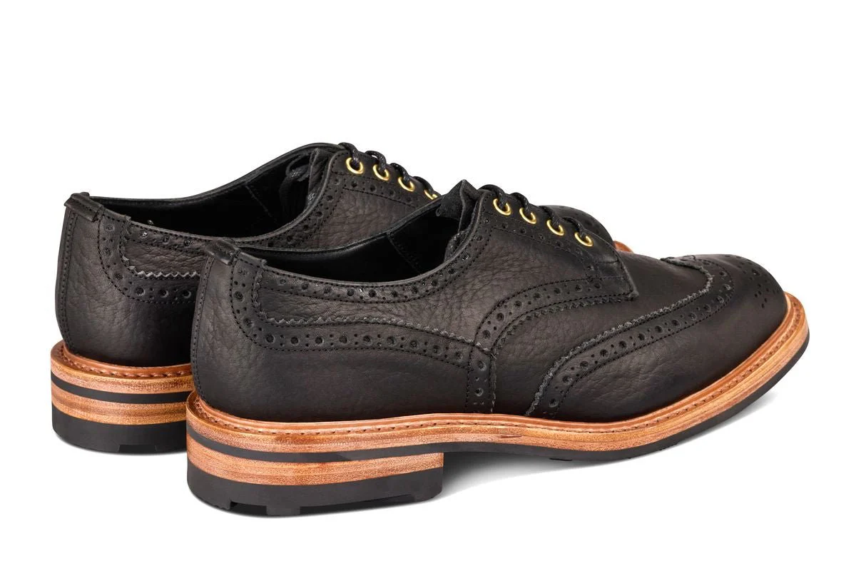 Bourton Country Shoe -  Black Buffalo (Tricker's Exclusive) - Image 4