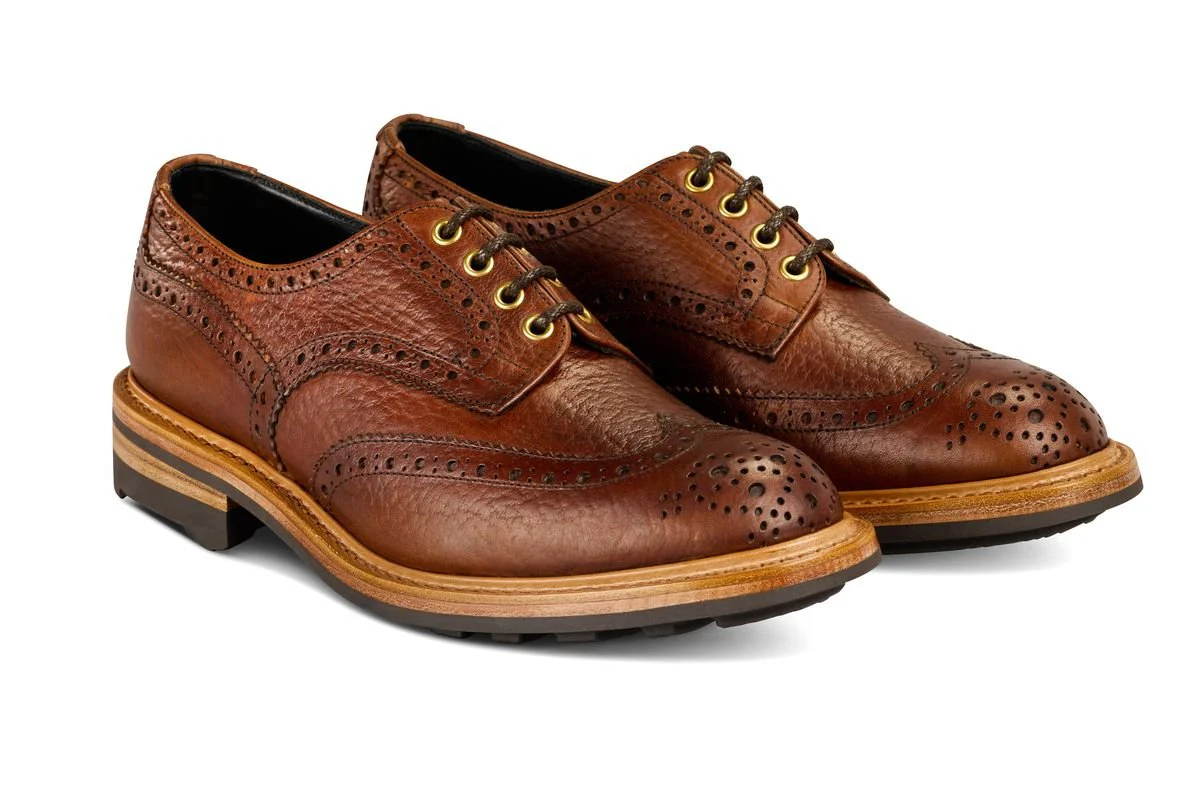 Bourton Country Shoe -  Brown Buffalo (Tricker's Exclusive) - Image 3