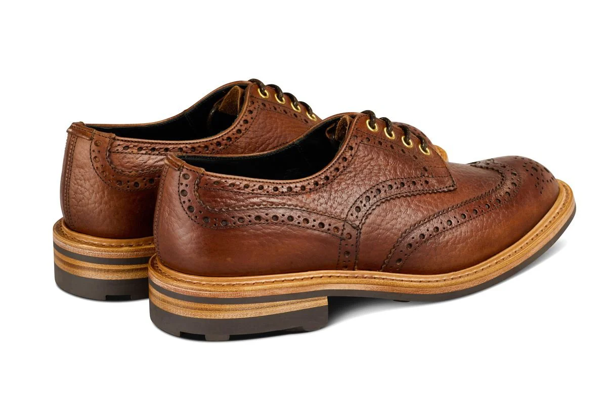 Bourton Country Shoe -  Brown Buffalo (Tricker's Exclusive) - Image 4