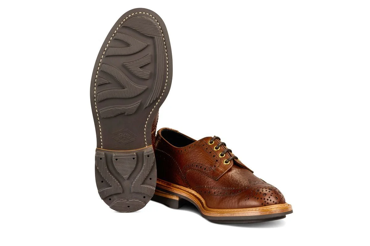 Bourton Country Shoe -  Brown Buffalo (Tricker's Exclusive) - Image 5