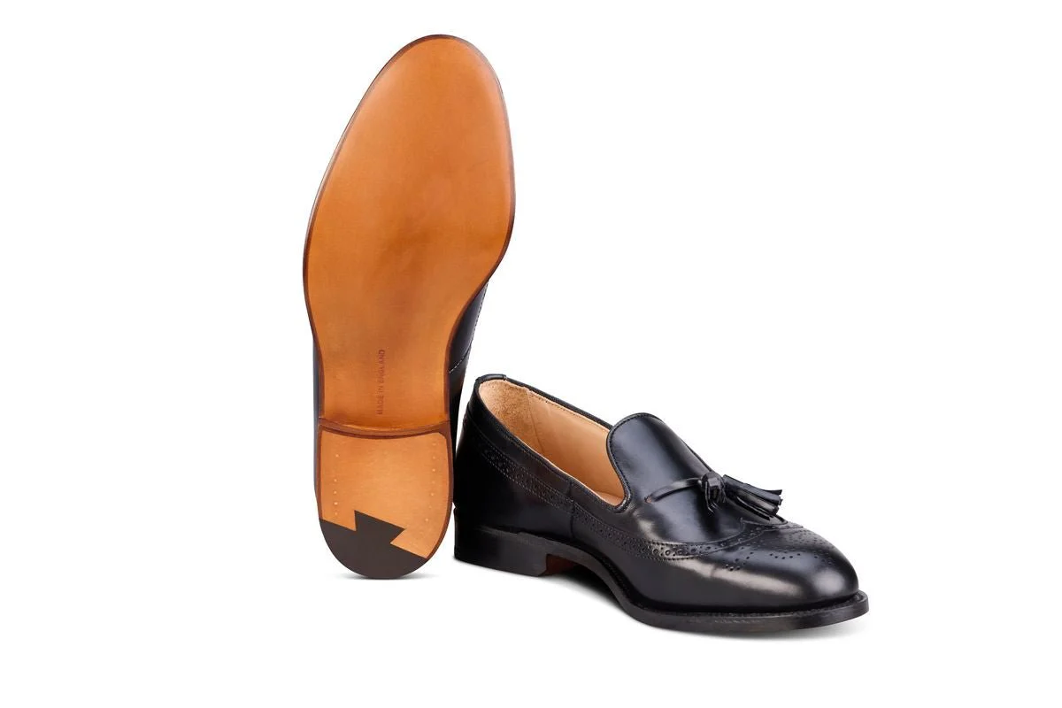 Leydon Tassel Loafer - Black Calf - Image 5