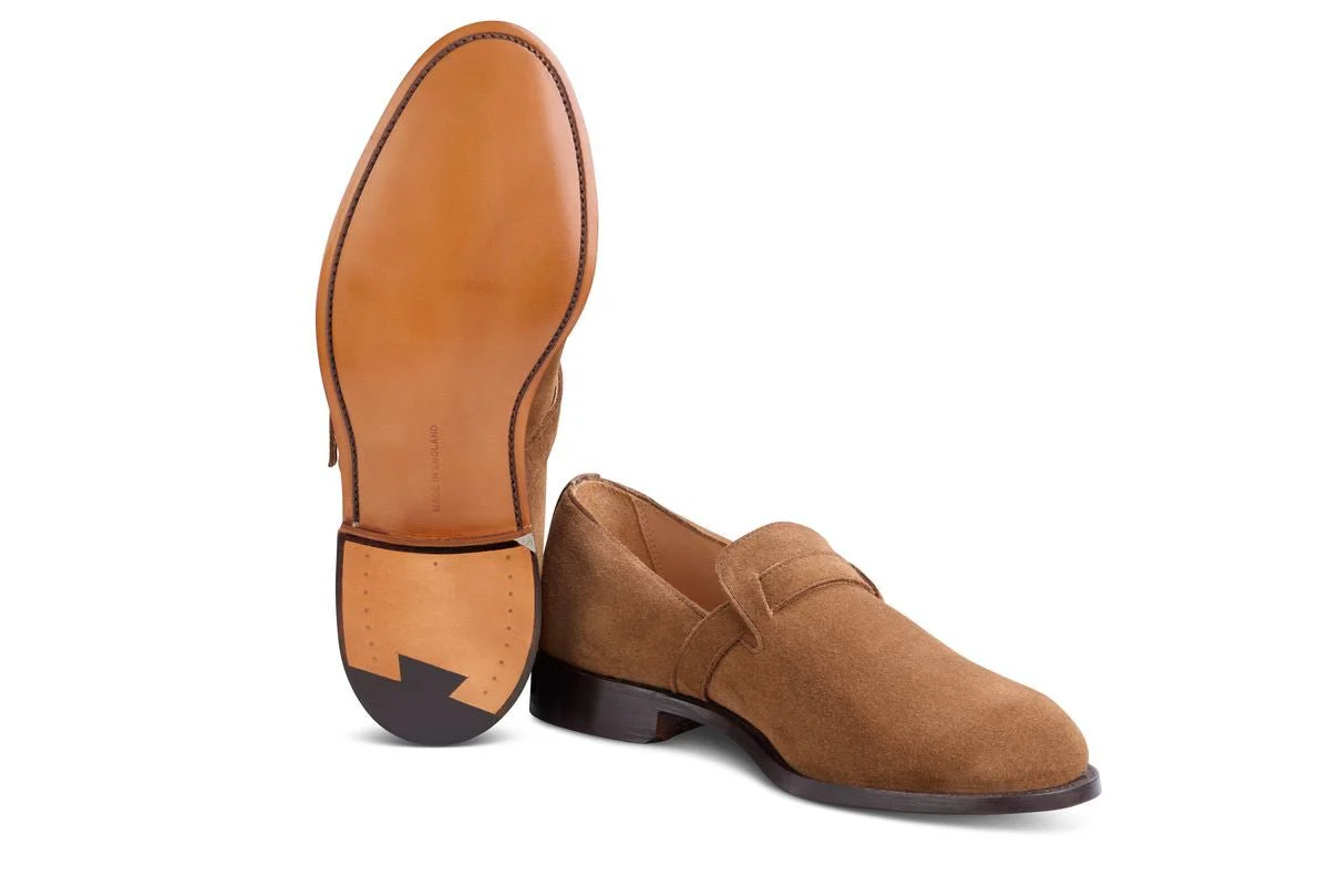 Niles Single Buckle Loafer - Snuff Repello Suede - Image 5