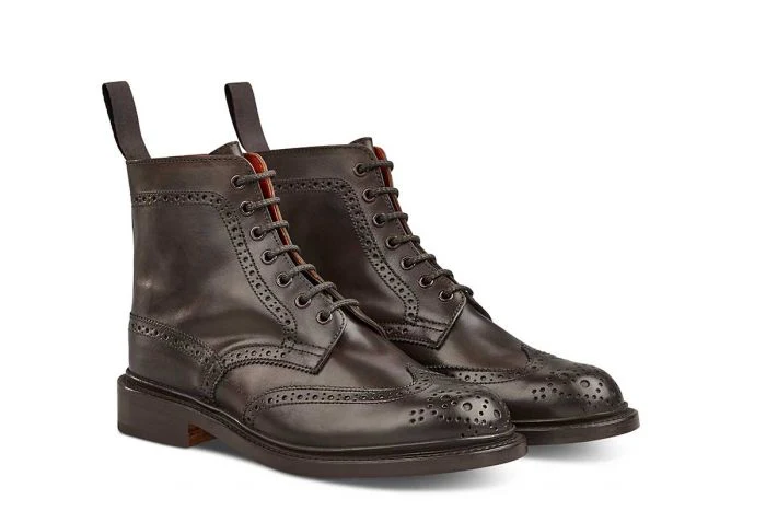 Stephy Brogue Boot - ESPRESSO BURNISHED - Image 3