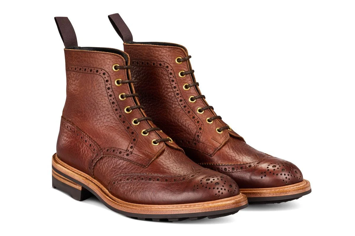 Stow Country Boot - Brown Buffalo (Tricker's Exclusive) - Image 3