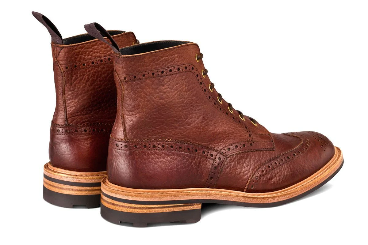 Stow Country Boot - Brown Buffalo (Tricker's Exclusive) - Image 4